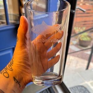 Lambertville drinking glass